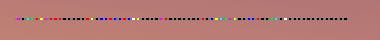 Coloured line of data pixels
